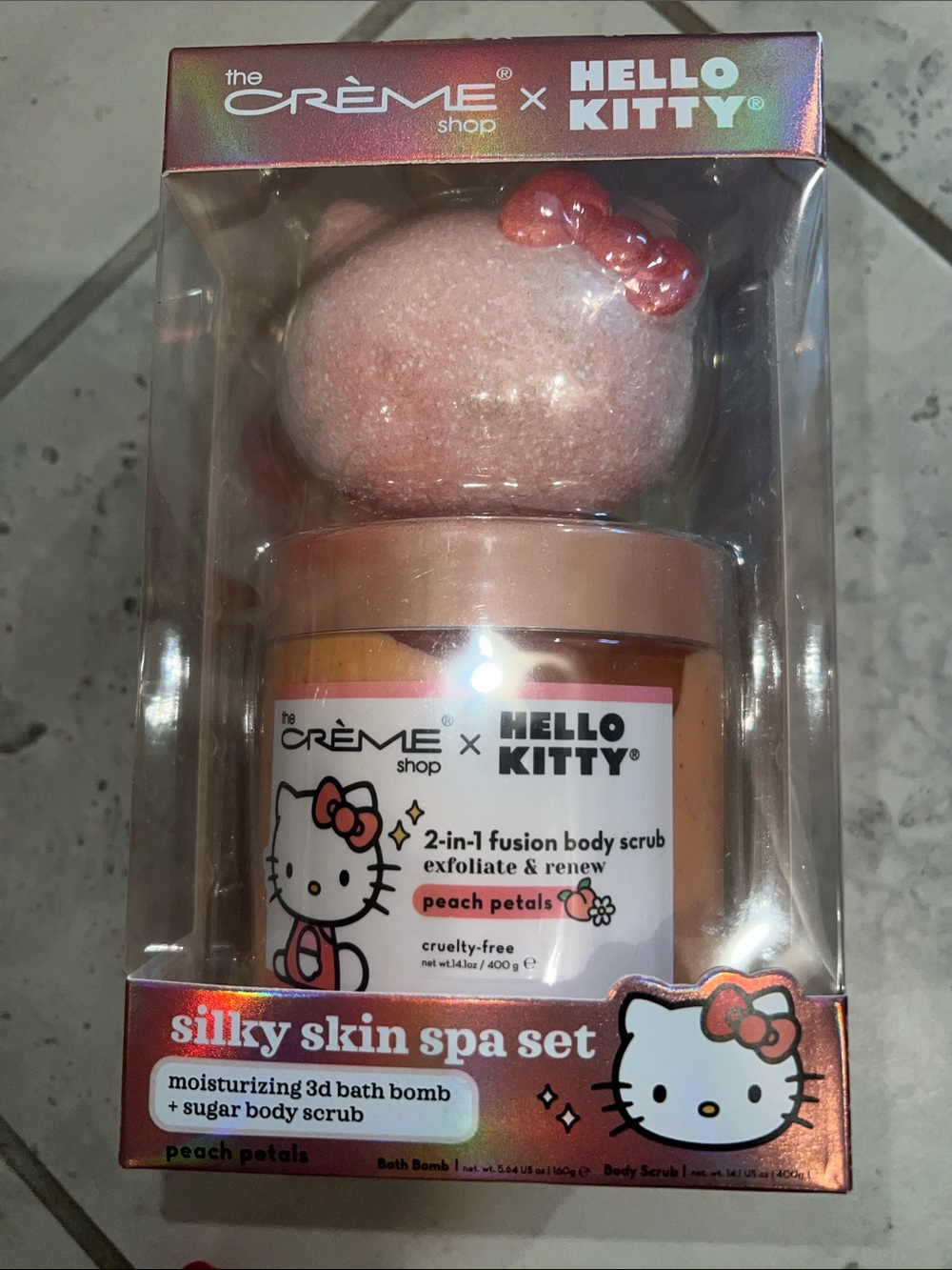 Peach Petals Silky Skin Spa Set - Pink